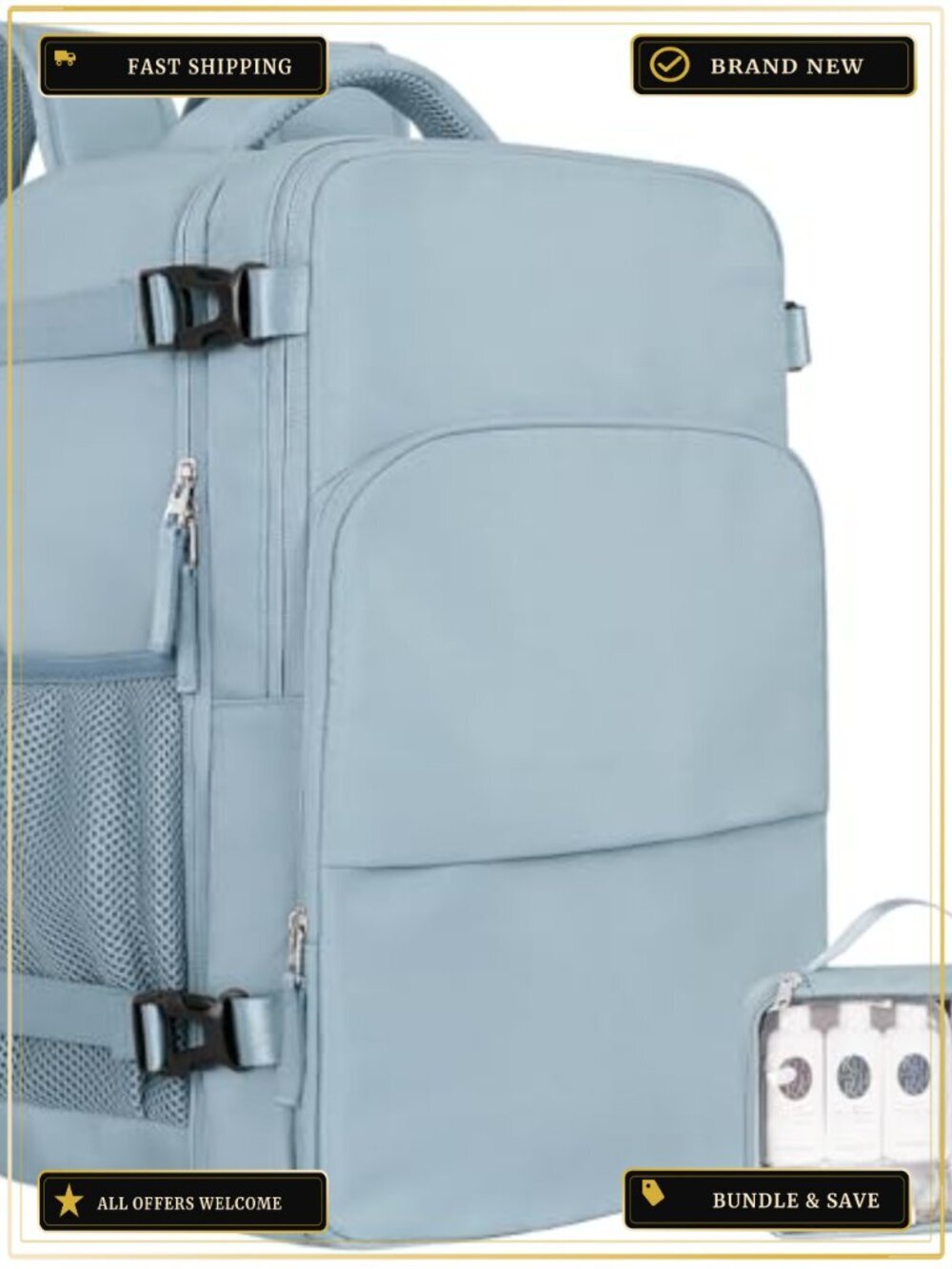 TSA Approved Travel Backpack, Waterproof 17.3" Laptop Backpack with